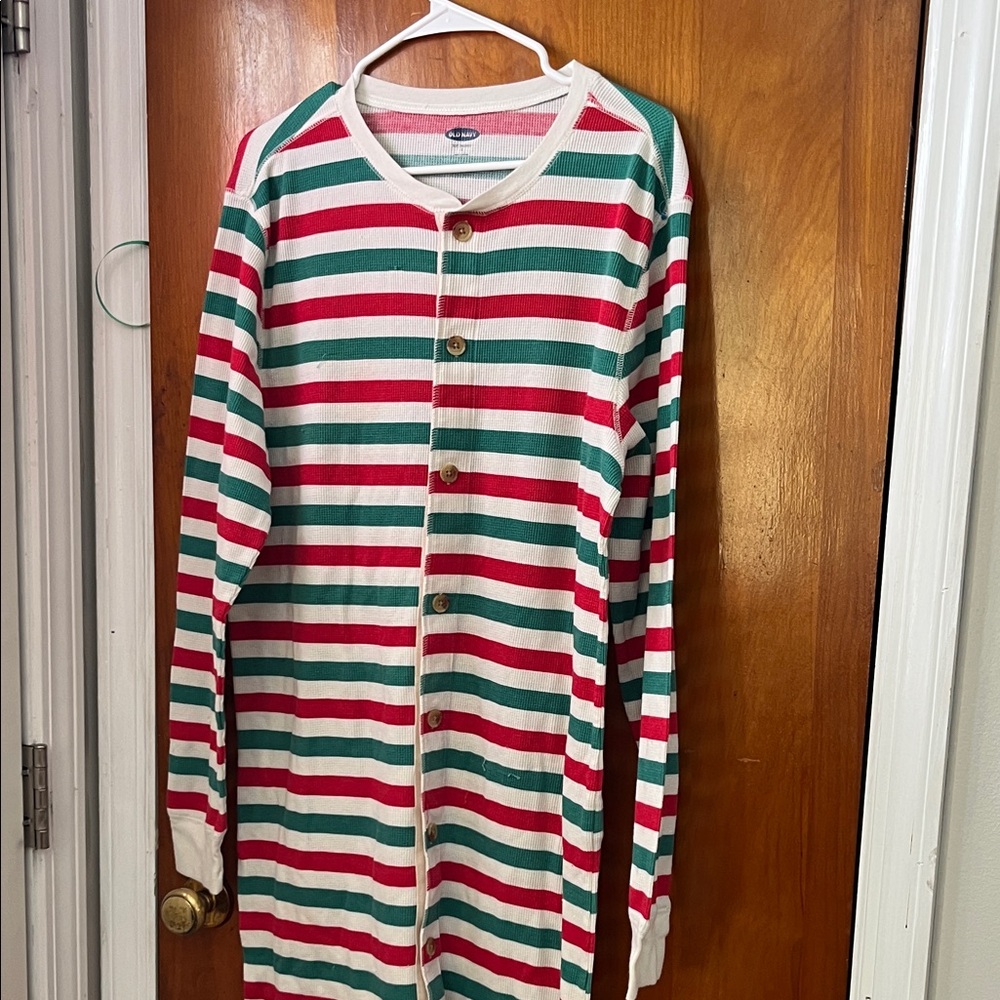 Old Navy adukts Striped Nightgown - Red, Green, and White